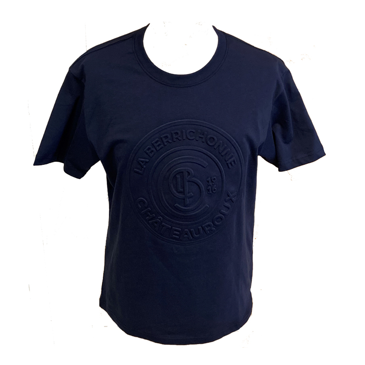 Tee-shirt marine logo embossé