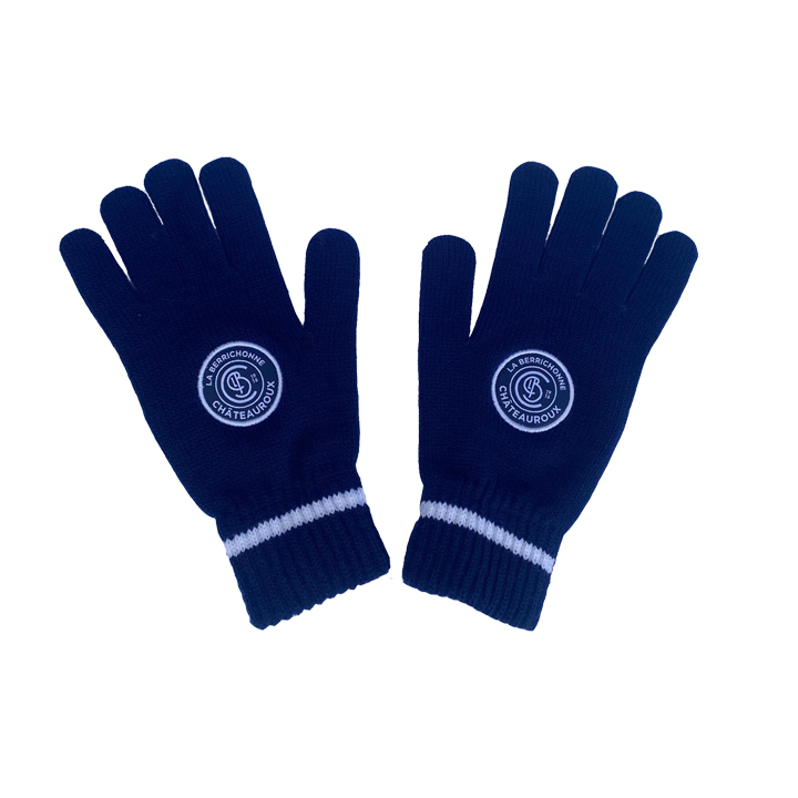 Gants marine/blanc