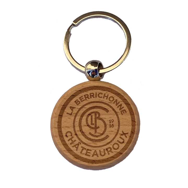Porte-clés bois logo