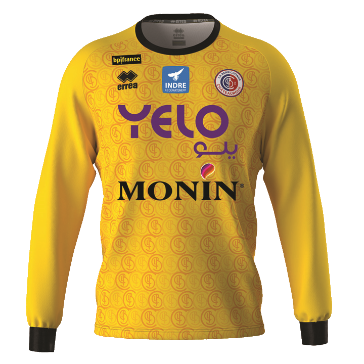 Yellow goalkeeper child shirt 2022/2023