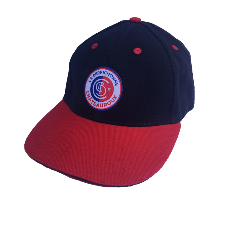 Casquette Marine Visière Rouge