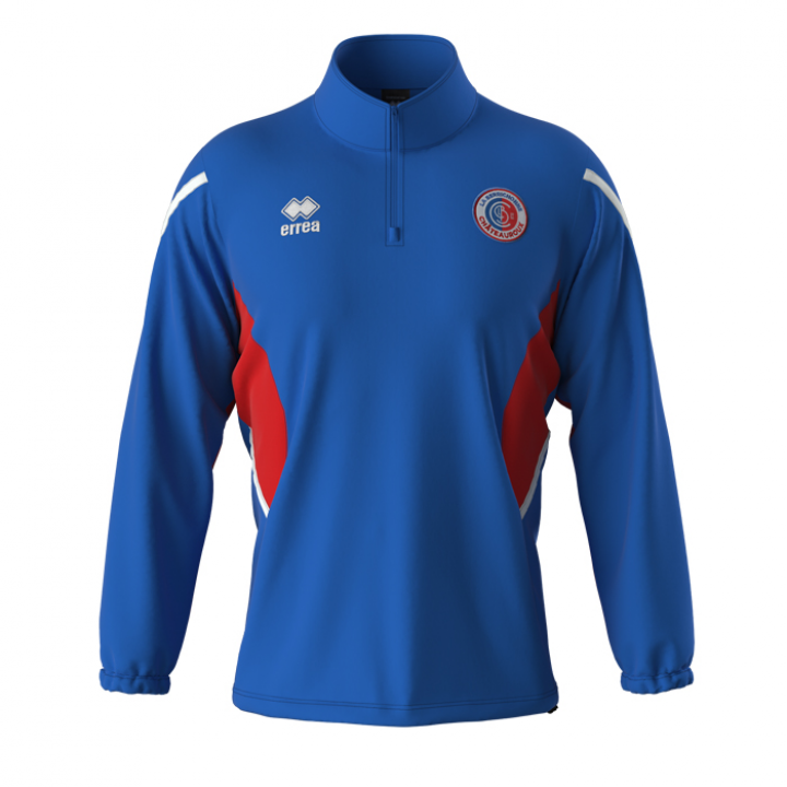 Sweat 1/2 zip entraînement bleu roy