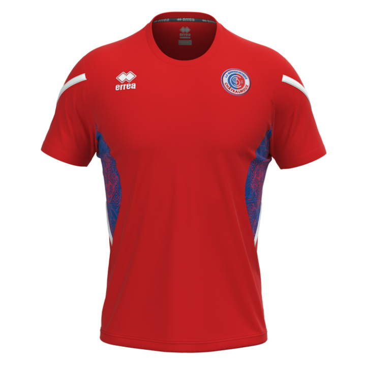 Red training shirt